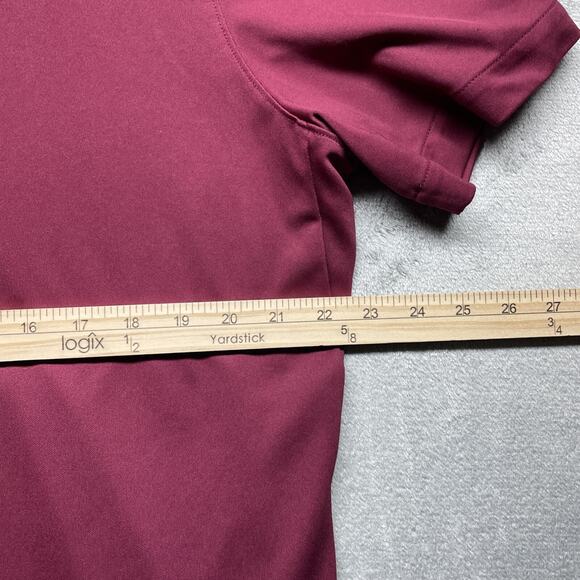 Nike Dri-FIT Short Sleeve Football Polo Men's XL Maroon 908414 Golf Tennis - Picture 7 of 8